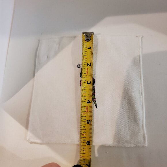 Christmas Embroidery Kitchen Square Towels White NEW - Set Of 4 - Picture 14 of 14